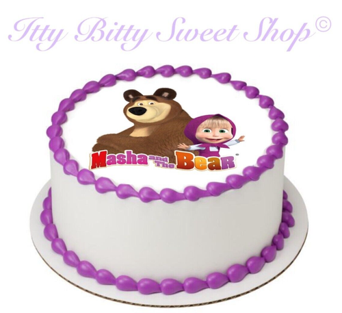 Masha and The Bear Edible Cake Topper | eBay Masha and The Bear Edible Cake Topper | eBay