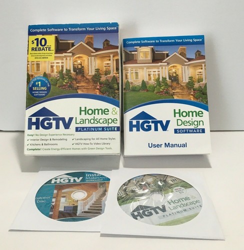 HG TV Home&Landscape Platinum Suite Compete Software ( 2 CDs) with Book _ Easy! - Picture 12 of 12