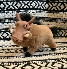 Vintage Mattel 1994 The Lion King Pumbaa Warthog Plush Stuffed Animal Vinyl Head
