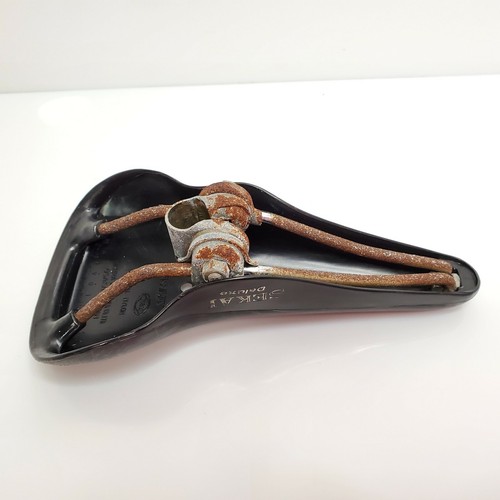 Vintage Kashimax Sekai Deluxe BMX Saddle Seat Black 7382 Japan HTF - Picture 9 of 9