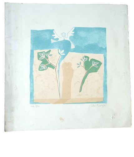 Leo Borghi Litografia Litography         Senza Titolo Untitled Firmato Signed - Imagen 1 de 6