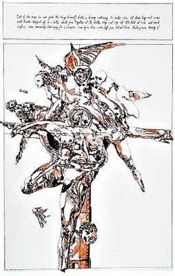 #ad JACOB LANDAU Pencil Signed ORIGINAL Color LITHOGRAPH Spirituality Ltd. quot;35 125quot; $510.00