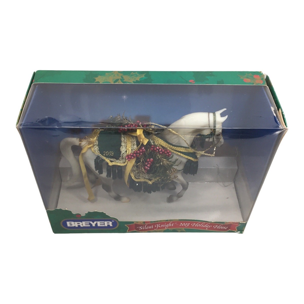 その他 E. BREYER 2003 Silent Knight Breyer Silent Knight 2003 Christmas Holiday Horse 7th in