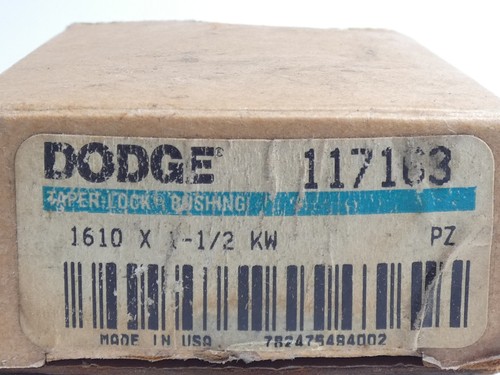 Buje de bloqueo cónico Dodge 117163 1610x1-1/2" diámetro - ¡NUEVO excedente! - Imagen 7 de 7