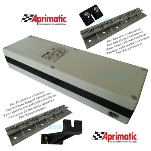 APRICOLOR VARIA 230V WHITE + BOTH KIT TOP HUNG/BOTTOM HUNG Chain motor - Imagen 1 de 6