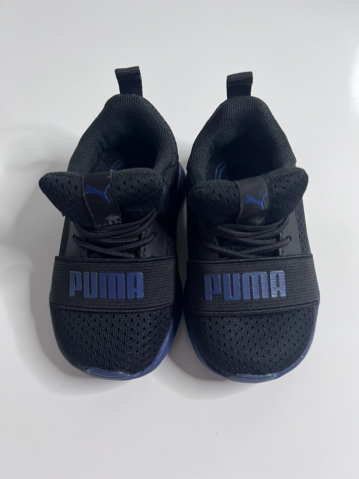 Sneakers PUMA unisex nere con cablaggio per neonati bambini leggere traspiranti