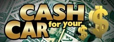 3ft x 8ft Cash For Your Car Vinyl Banner -Alt to Banner Flag 3'x8'  126