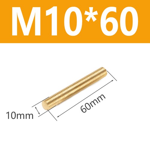 M3-M16 Brass Threaded Rod Bar Studding Studs Bolts Fastener Length 20mm-500mm - Picture 61 of 150
