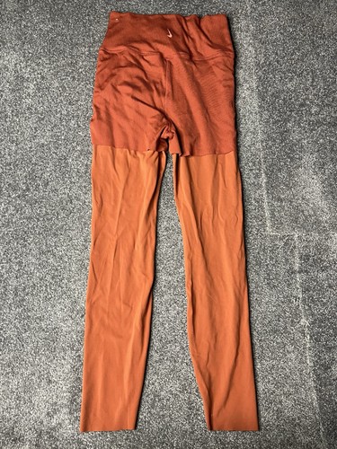 Nike Yoga Luxe Layered Leggings Womens Medium Brown Drifit High Rise Tight - Bild 2 von 15