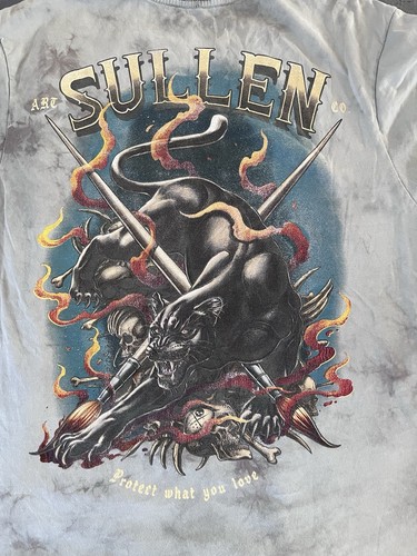 Camiseta Sullen Art Pantera Espadas Rastreantes Manga Corta Para Hombre Grande - Imagen 4 de 9