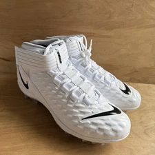 NEW Sz 10.5 Men's Nike Force Savage Pro 2 Football Cleats White Black AH4000-100