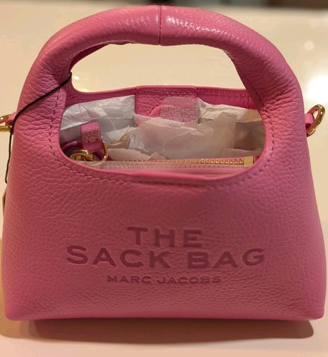 Bolso Bandolera Marc Jacobs The Micro Sack con Bolsa ~NUEVO CON ETIQUETAS~ Arco Rosa Bolsa para el Polvo Cartera - Imagen 11 de 11