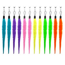 Cat Wand Feather Worm Refills Interactive Teaser Toy Attachments 12 PCS