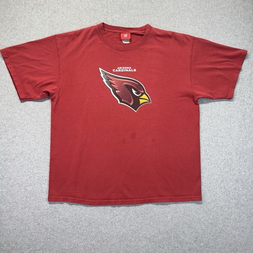 Vintage Y2K NFL Arizona Cardinals T-Shirt Herren 2XL XXL Rot Football Vintage LESEN - Bild 2 von 10