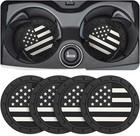 4 Pack Car Cup Holder Coasters, Colored American Flag US Flag Insert Car Cup Coa