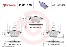 Bremsbelag Satz Bremsscheibe Scheibenbremse für Audi A3 TT 06-17 Vorne Brembo