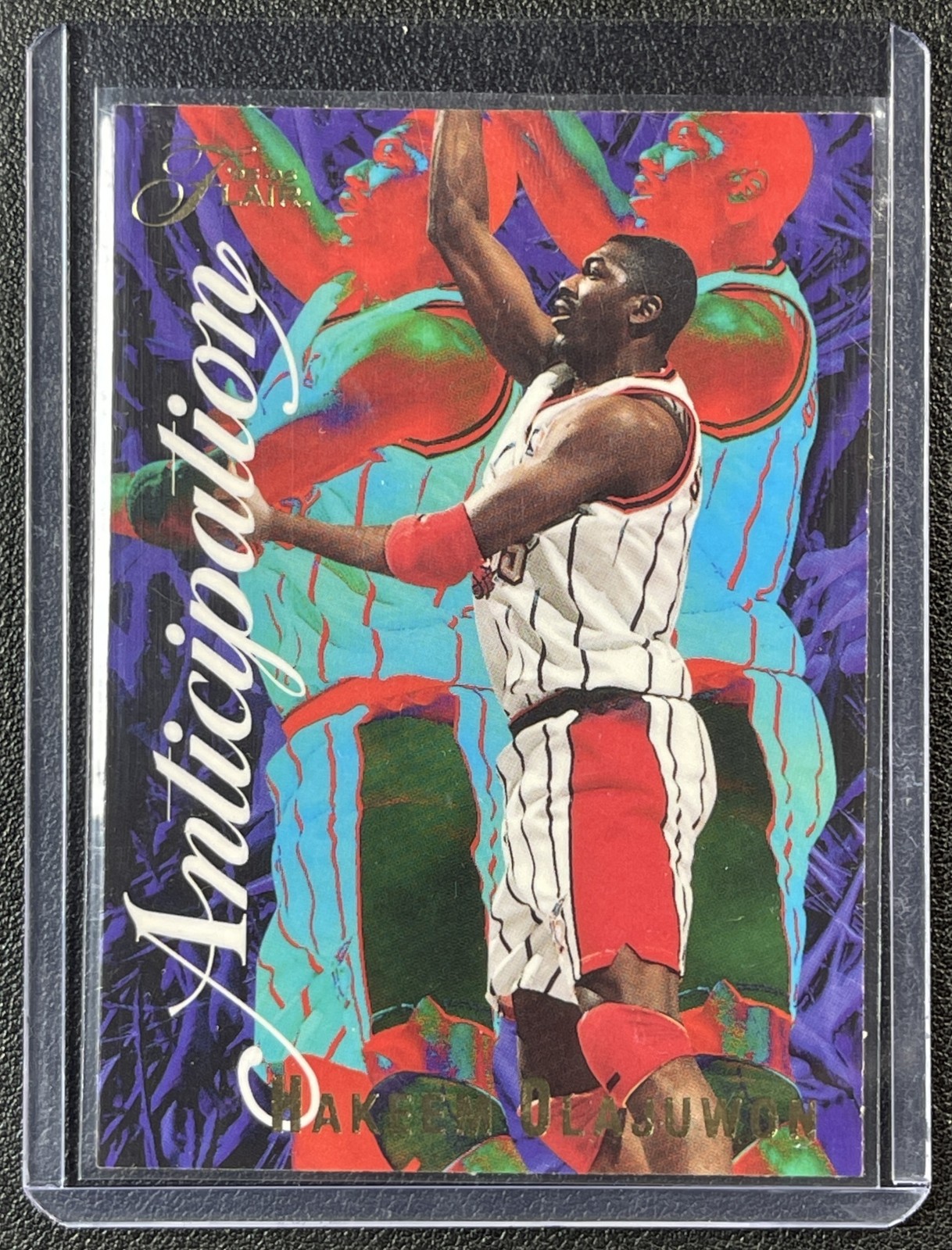 HAKEEM OLAJUWON 1995-96 FLAIR #6 ANTICIPATION ROCKETS