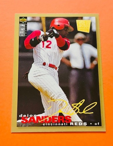 1995 Collector's Choice SE Gold Signature Parallel Deion Sanders - Prime Legend