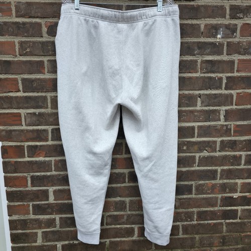 Nike Women' Birch Heather/White Club Fleece Joggers Pants DQ5191-141 XL - Picture 2 of 7