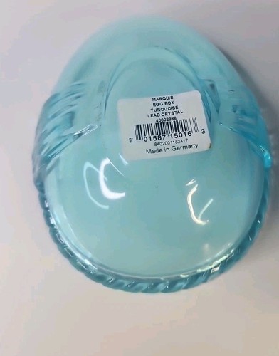 Marquis By Waterford Crystal Blue Egg Box German . - Picture 11 of 18