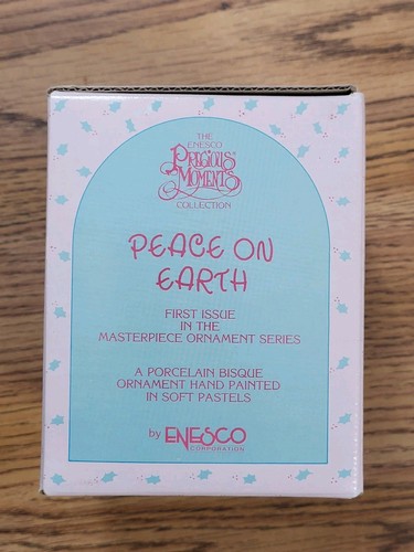 🚨 Lote de 6 bolas de porcelana Enesco Precious Moments adorno y soporte 1989 90 91 - Imagen 8 de 15