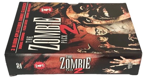 Zombie Pack 2 Triple Feature DVD Zombie Holocaust/Burial Ground/Flesh Eater - Foto 8 di 8
