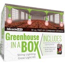 Miracle LED Greenhouse In A Box Indoor Grow Kit 4 Light Bulbs & Timer 100w