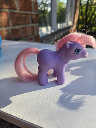 Vintage My Little Pony G1 Baby Ember Trio 3x Blue Pink Purple Ponies Hasbro MLP - Picture 6 of 16