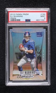 2012 Panini Prizm Silver Prizm Eli Manning #124 PSA 9 MINT