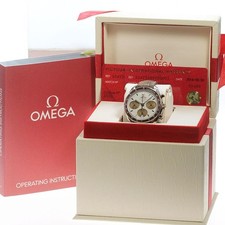 OMEGA SPEEDMASTER 38 324.23.38.50.02.002 SS/18K SEDNA GOLD Beige Dial #C2654