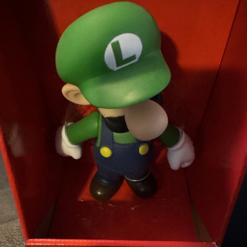 Super Mario Bros. LUIGI 9 inch Super Size Figure Collection Nintendo 2009 NEU - Bild 7 von 9