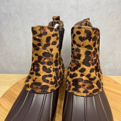Henry Ferrera Collection Mission 555 Faux Leather Brown Rain Boot Size 8 - Picture 6 of 9
