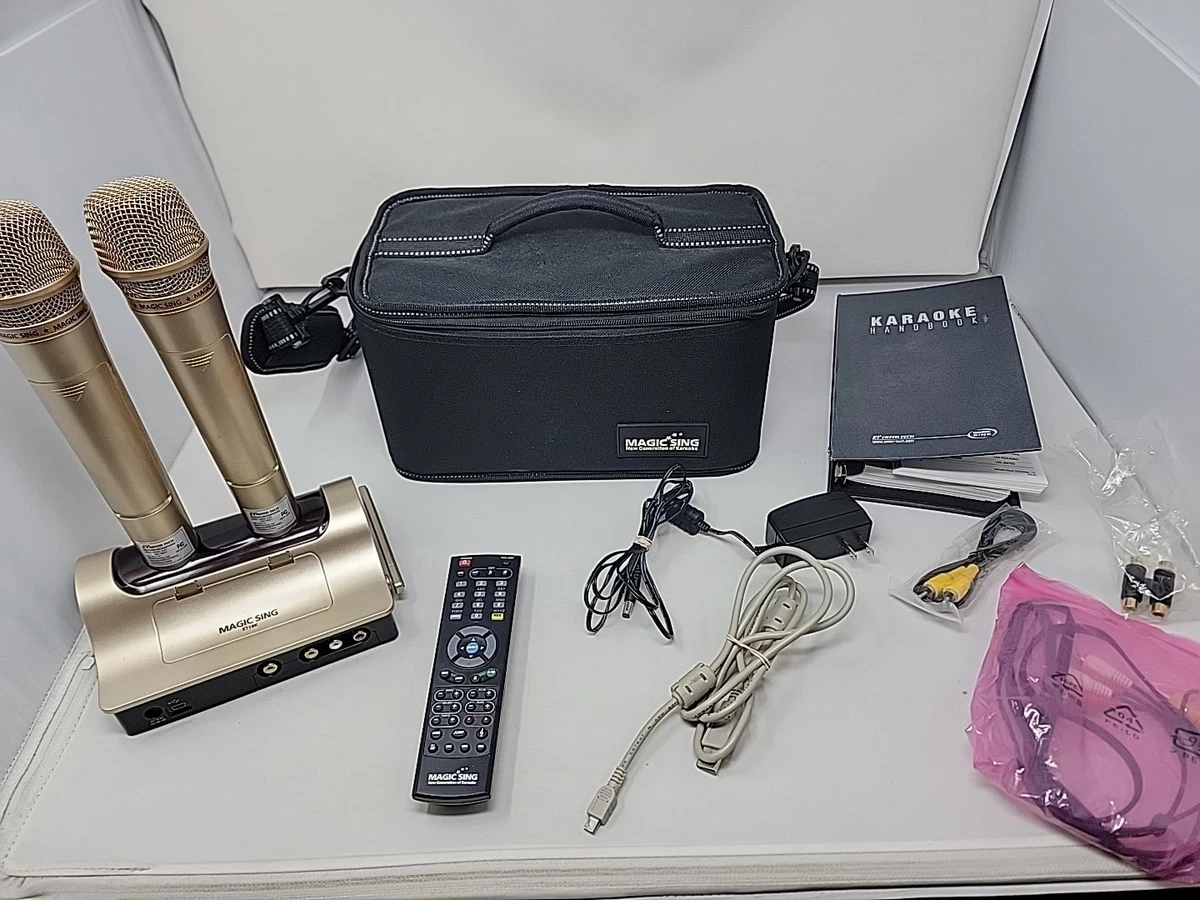 Microphone filaire karaoké Magic Sing Enter Tech avec puce livret boite