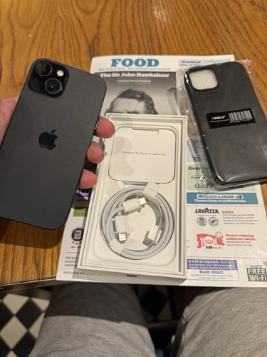 iPhone 15 128GB Black Unlocked - Excellent Condition, 100% Battery Health! - Afbeelding 4 van 4