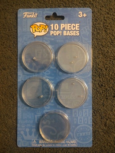 Funko Pop! Stand Bases - Clear - Pack of 10 - Picture 1 of 2