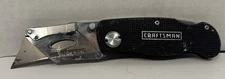 Craftsman Folding Utility Knife Lockback  Quick Change Blade Box Cutter