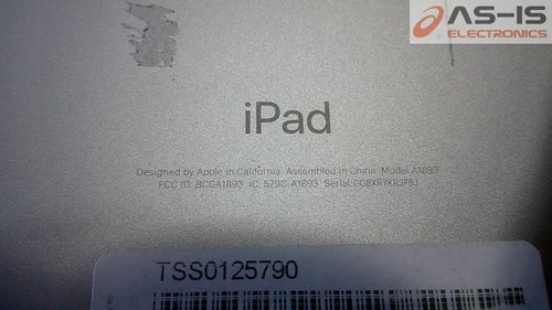 *AS-IS* Lot Of 4 Apple iPad A1893 9.7" 6th Gen 32GB (WiFi-Only) Silver Tablet - Picture 10 of 10