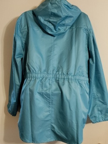 Blair Windbreaker Jacket Medium Hooded Full Zip Blue - Picture 3 of 12