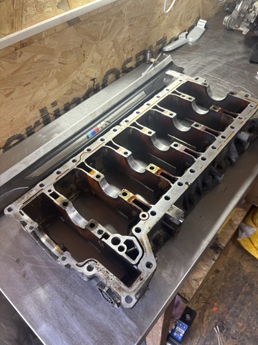 BMW N55 N55B30A 3.0 Engine Block + Crankshaft Carrier m235i m135i 335i 435i - Picture 11 of 15