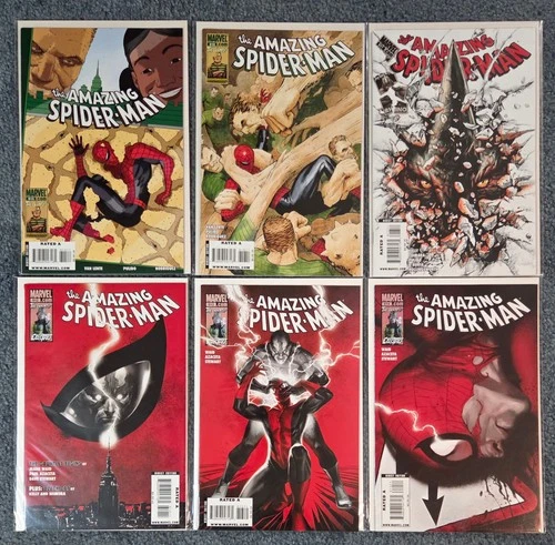Amazing Spider-Man Lot of 6 #612-617 Marvel Comics 2010 - NM- to NM