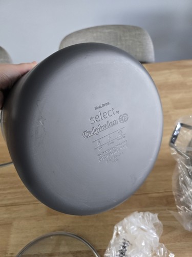 Calphalon Select New 8qt Hard Anodized Nonstick Pan Pot Steamer Pasta Cooker - Picture 4 of 9