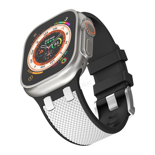 Correa deportiva de silicona para Apple Watch Ultra 49 mm iWatch Series 10 9 8 7 6 SE - Imagen 35 de 41