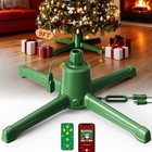 Musical Rotating Christmas Tree Stand with Remote, Anti-Tilt Noiseless 360-De...