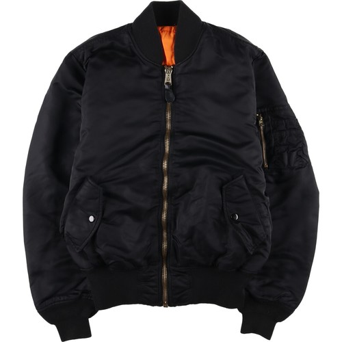 Vintage 90'S Alpha MA-1 style padded military flight jacket size S (men's) - Picture 1 of 12