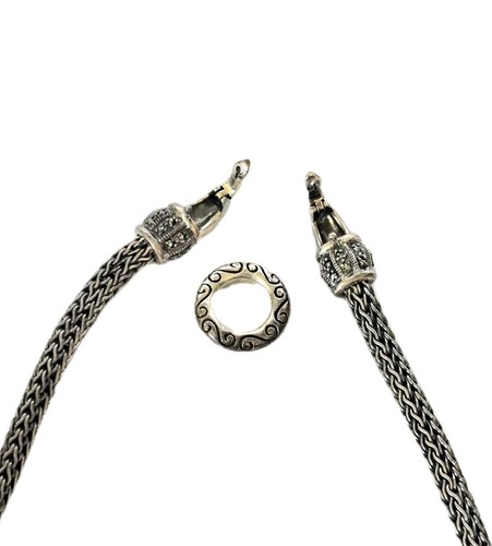 NUEVO 925 Plata de Ley 4 mm Spiga Cuerda Trigo Collar 19" - 36,24 Gramos con Caja - Imagen 14 de 18