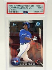 2016 Bowman Chrome Prospects Vladimir Guerrero Jr. #BCP55 (RC) PSA 9 Blue Jays