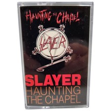 Vintage Slayer Cassette Tape Haunting the Chapel EP Thrash Metal Blade 71083-4