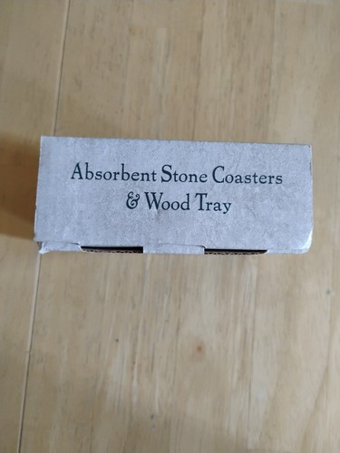 Ohio State Buckeye's Absorbent Stone Drink Coasters Set of 4 - Picture 4 of 4