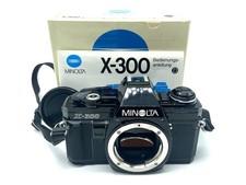 Minolta X-300 SLR in confezione originale con cinghia + istruzioni 35 mm reflex corpo analogico (Minolta MD)