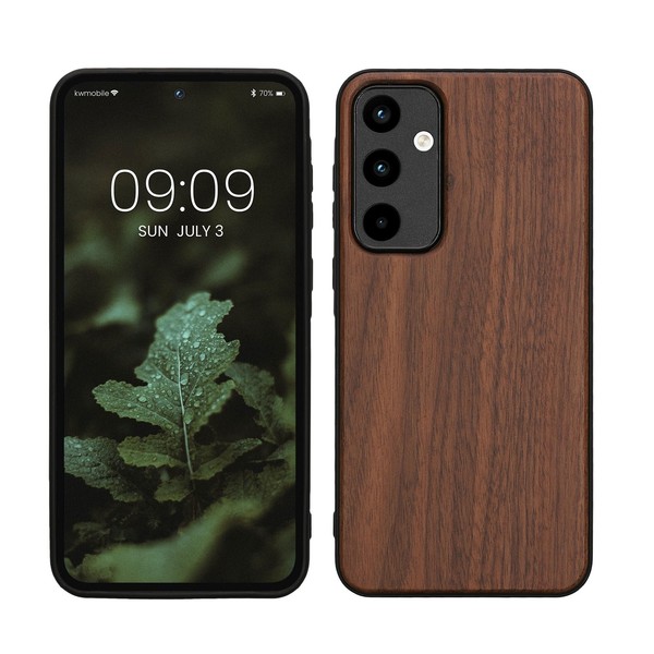 Holz SchutzhüLle FüR Samsung Galaxy A55 5G Hardcase Tpu Bumper Holz HüLle-image